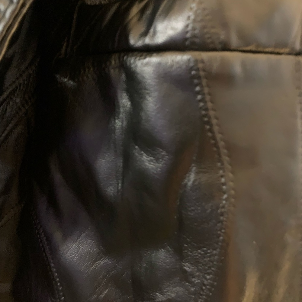 King Size Black Leather Jacket - image 4